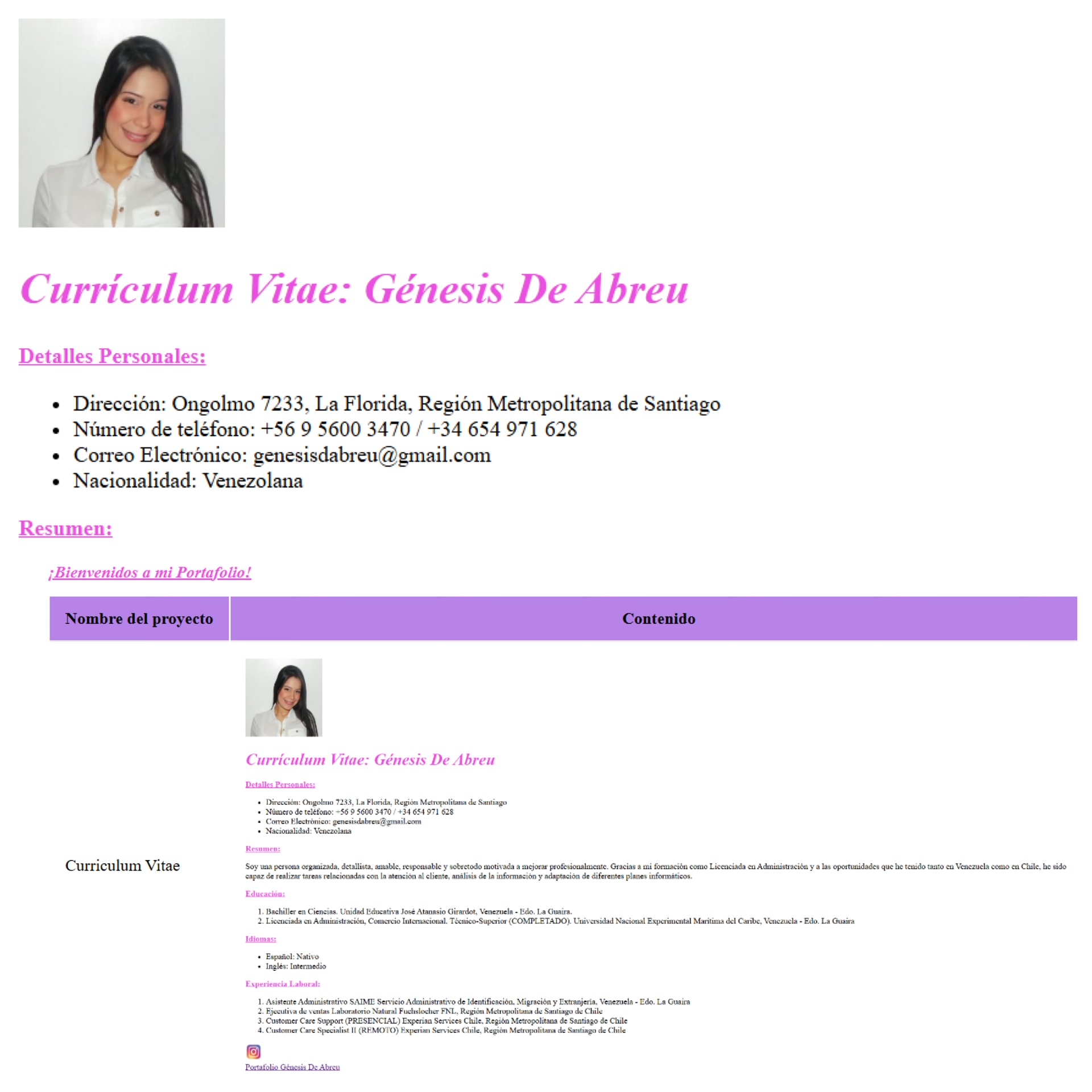 currículum